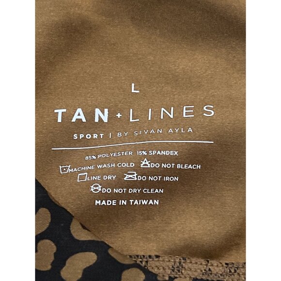 TAN + LINES by Sivan Ayla Sport Leopard Print Bra  Ayla Large - Picture 3 of 3